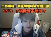 记得爆料明年解说杯可能会增加云顶 957：下棋我就不参加了