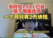 Ning：我当时在LSPL已经属于是明星选手了，一个月只有2万块钱